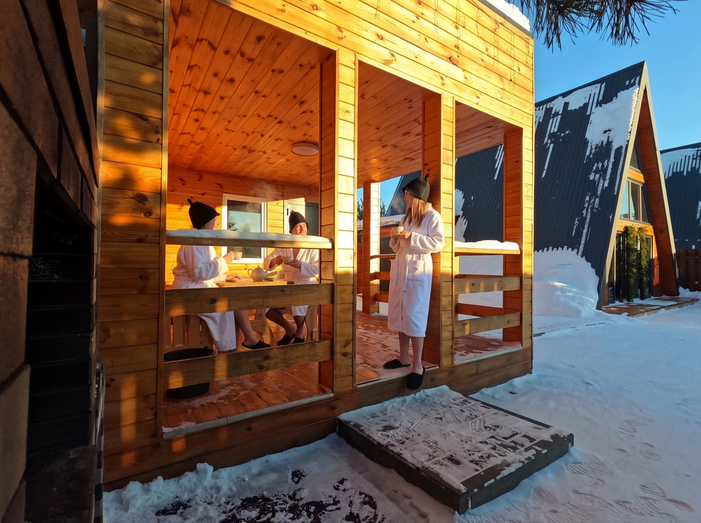 Терраса с мангалом